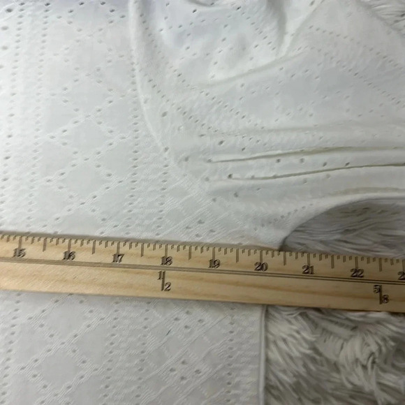 ZESICA Long Sleeve Eyelet Tops for Womens Crew Neck Fall Shirts Casual - Picture 5 of 8